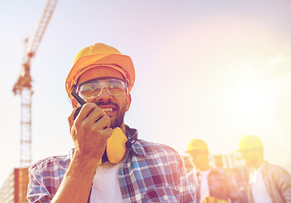 Construction Push to Talk Radios