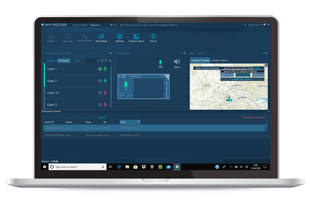 Airacom Dispatch Console