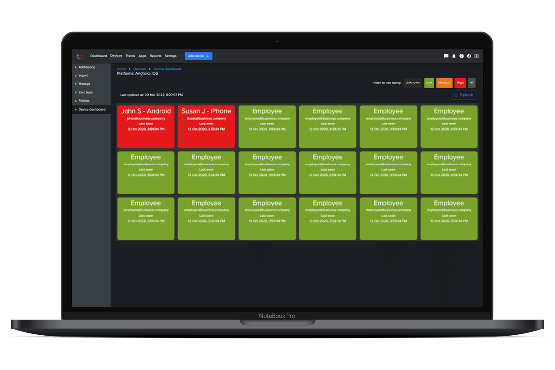 Trustd MTD Mobile Threat Defence